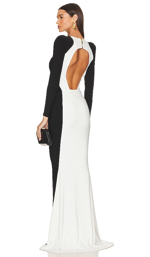 Zhivago Contradiction Gown In Black,white