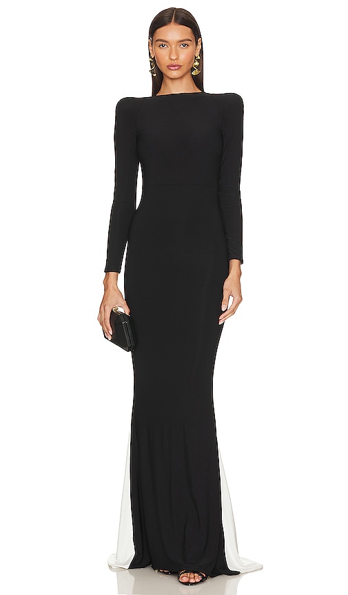 Shop Zhivago Contradiction Gown In Black,white