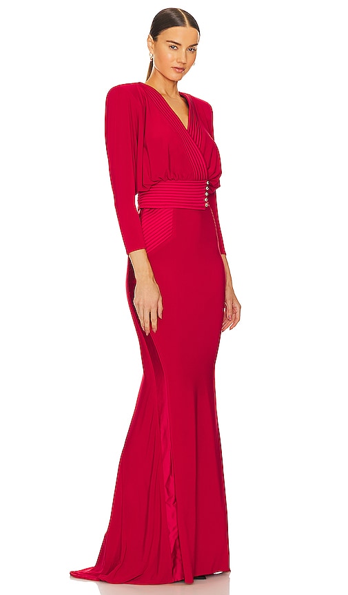 Zhivago Women's I'm Her Man Long-sleeve Gown In Red