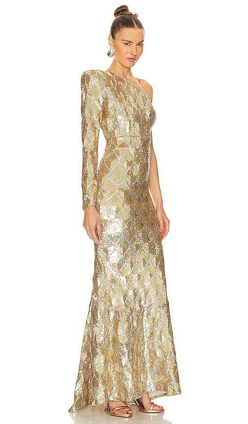Shop Zhivago Mean Streets Gown In Gold