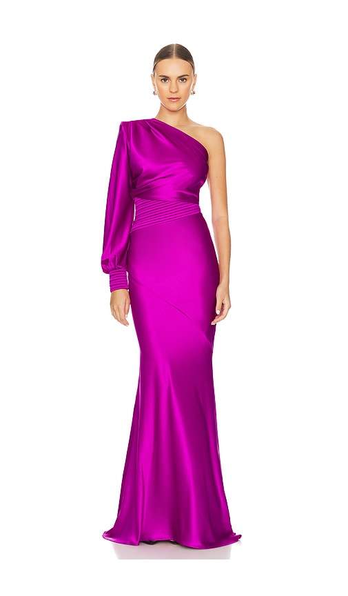 Shop Zhivago Don't Look Now Gown In Fuchsia