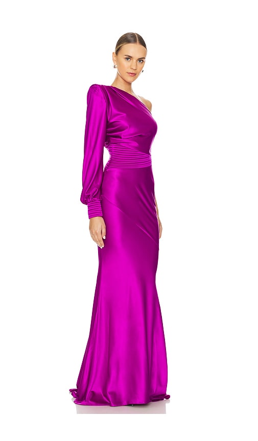 Shop Zhivago Don't Look Now Gown In Fuchsia