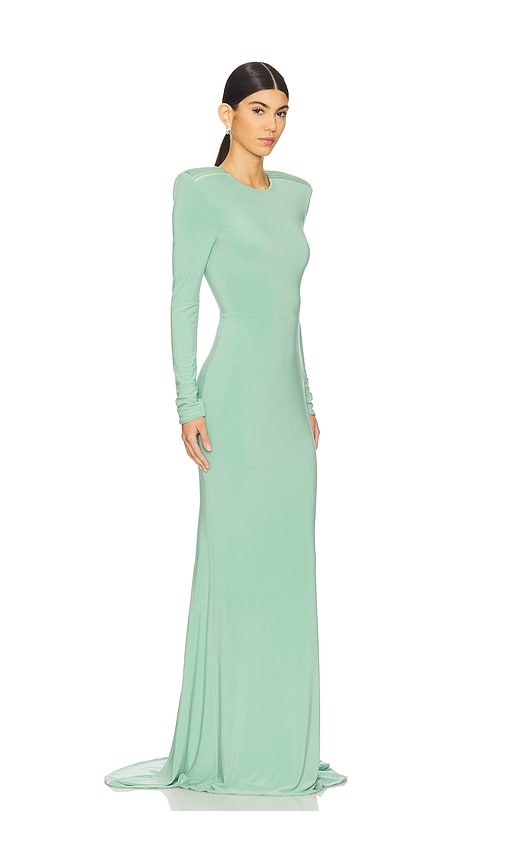 Shop Zhivago Forte Gown In Sage,teal