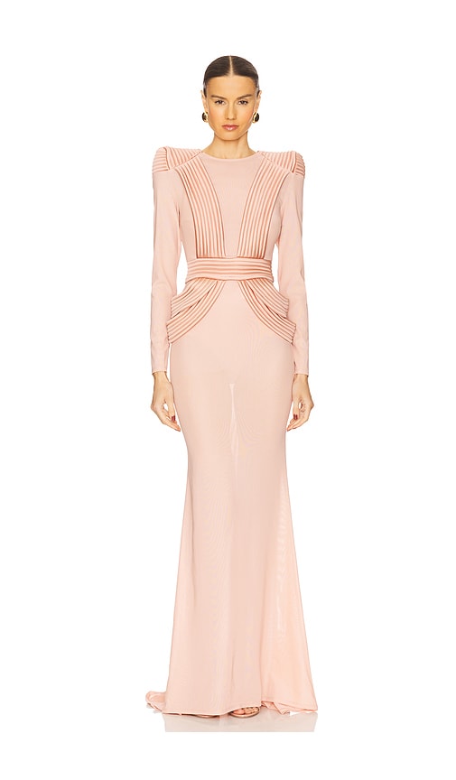 Empty Streets Gown in Blush. - size 8 (also in 0, 10, 12, 2, 4, 6)