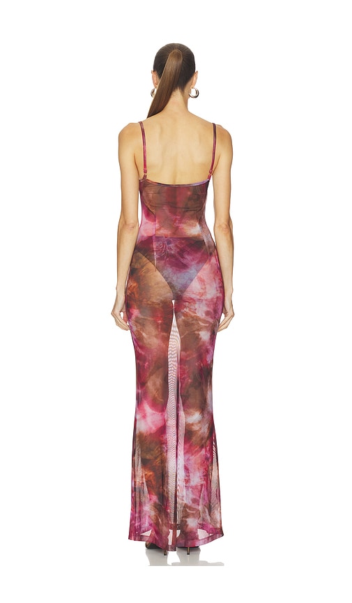  Zhivago Maxikleid Maino In Brown,pink. Größe 2. Also In 4, 6, 8, 10, 12. 
