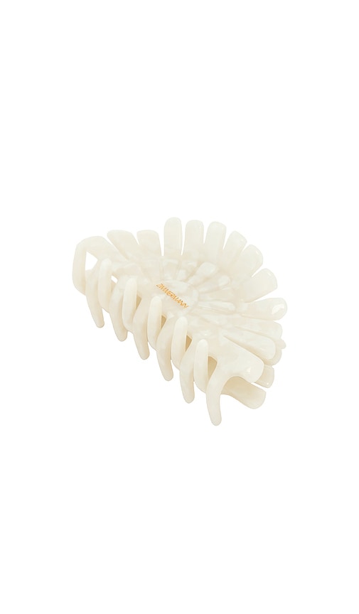 Zimmermann BARRETTE À CHEVEUX PEACOCK  en Cream.