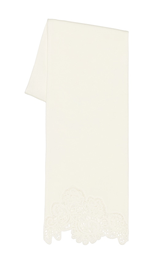 Zimmermann ÉCHARPE MERINO LACE en Cream.