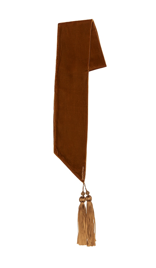 Zimmermann ÉCHARPE VELVET NECK en Brown.