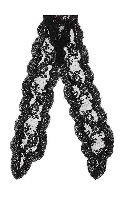 Zimmermann ÉCHARPE LACE NECK  en Black.