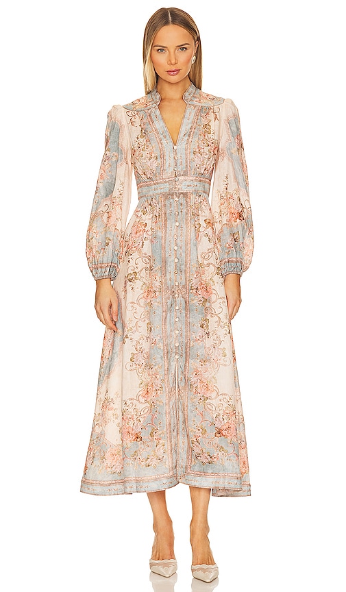 【Zimmermann】オーガスト プランジ ミニドレス ZIMMERMANN August Plunge ミニドレス | イエロー | FARFETCH JP