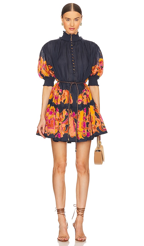 milly minis dress Milly Minis SU013949 Stretch Suede Panel Dress Ballet / 7A