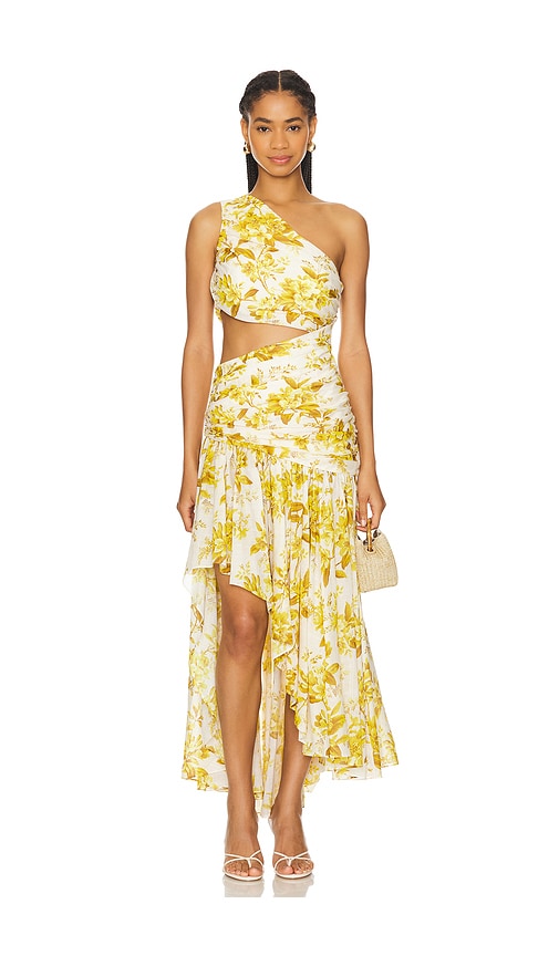 Zimmermann yellow floral dress fashion