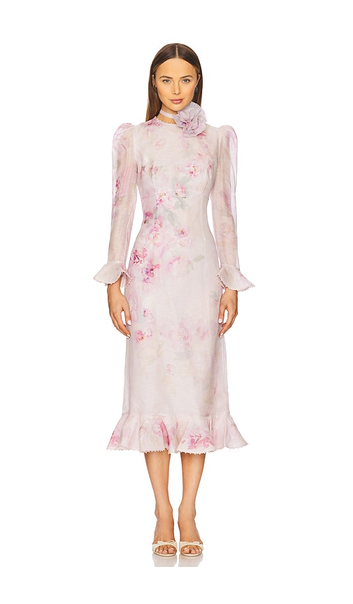 ZIMMERMANN フローラルベルベット シースドレス CrushCollection ZIMMERMANN フローラルベルベット シースドレス CrushCollection