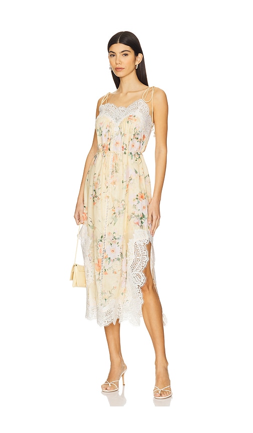 【Zimmermann】EVERLEY PLUNGE MIDI DRESS プランジ ミディ Zimmermann】EVERLEY PLUNGE MIDI DRESS プランジ ミディ
