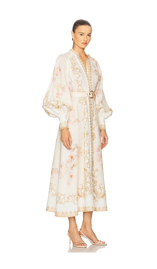 Zimmermann Buttoned Linen Midi Dress