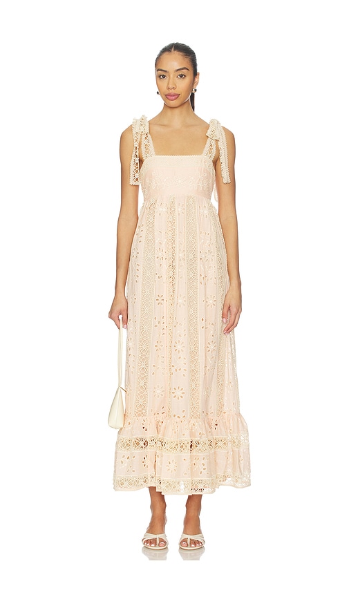 Zimmermann Awaken Textured Stripe Maxi Dress Zimmermann