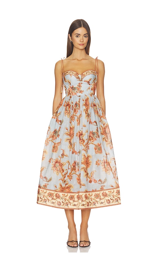 corset sun dresses SCARLETTE Buttercup Corset Midi Dress