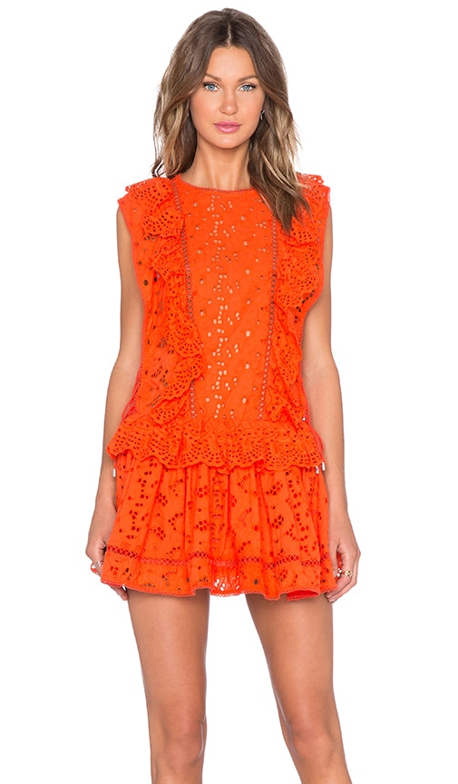 zimmermann orange dress