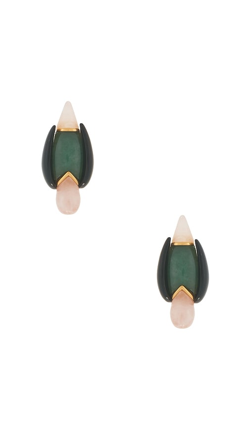 Zimmermann BOUCLES DOREILLES PLUME STUD en Green 268$