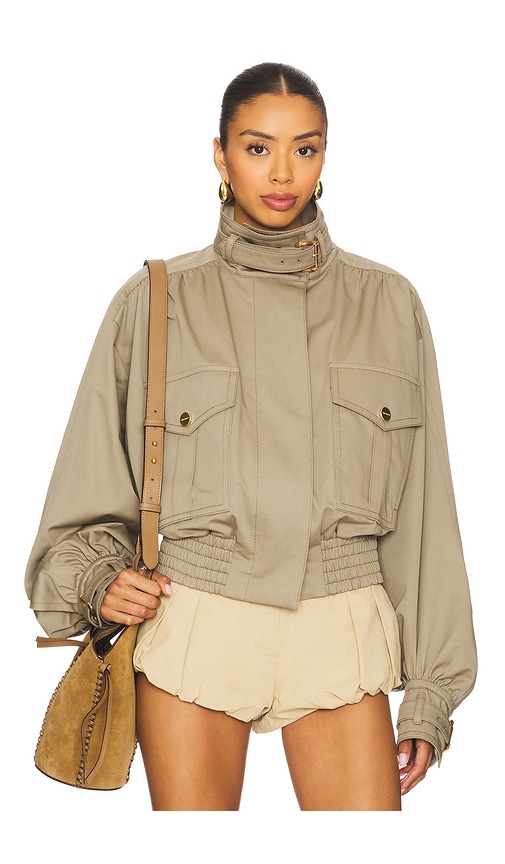 Zimmermann Biker Jacket In Brown