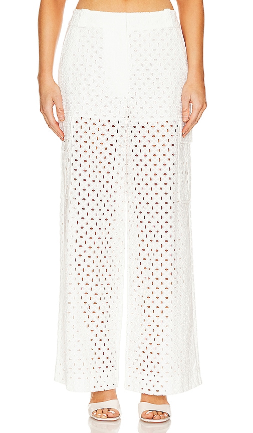 Zimmermann Anglaise Pant in Ivory