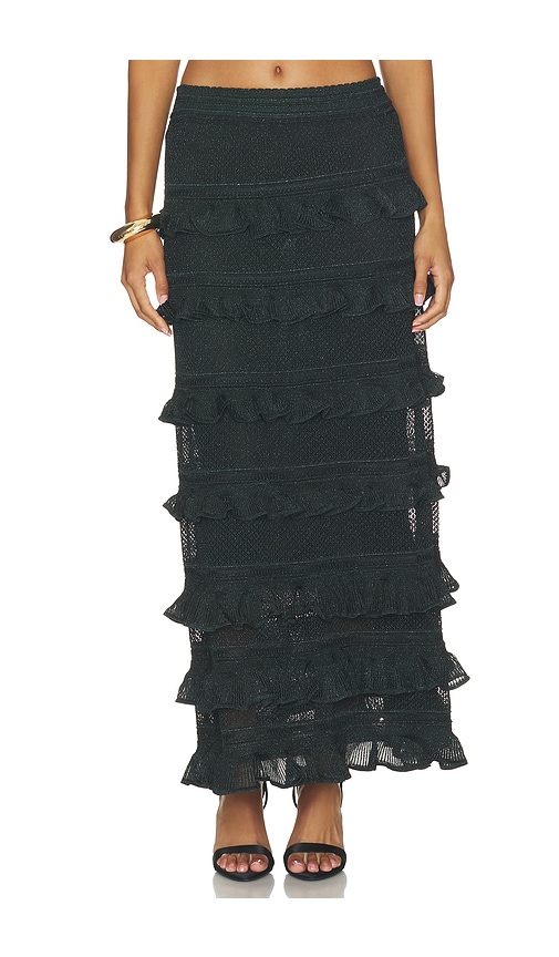 Zimmermann JUPE VALIANT FRILL MIDI en Green Taille 0XS Also en 1S 2M 3L 4XL 946$