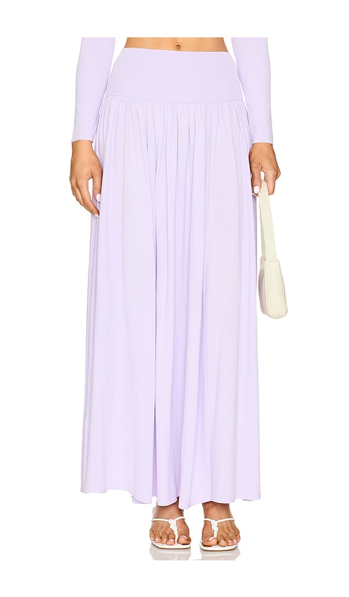 Zimmermann Acacia Knit Midi Skirt in Lilac | REVOLVE
