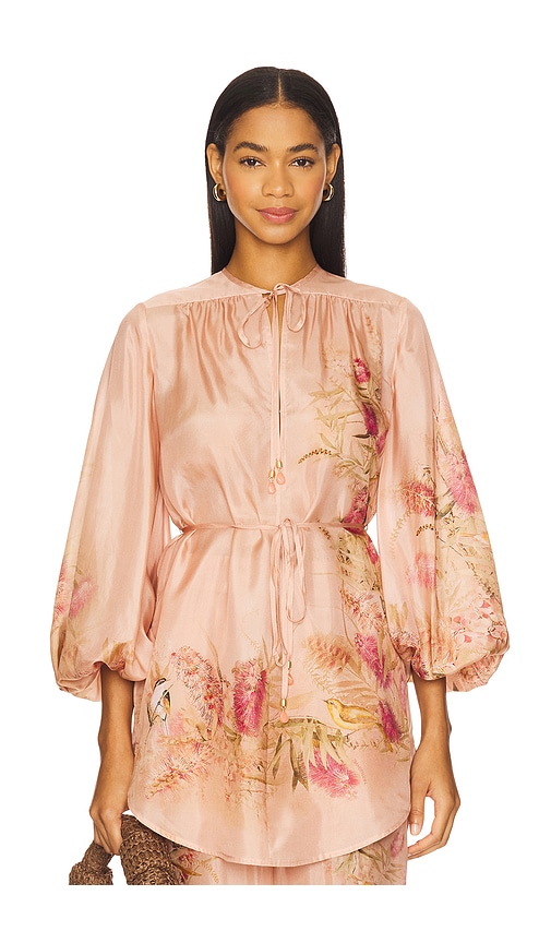 Tシャツ・カットソー ZIMMERMANN CASCADIAN PRINTED SILK TOP nm_5015375_100070_m