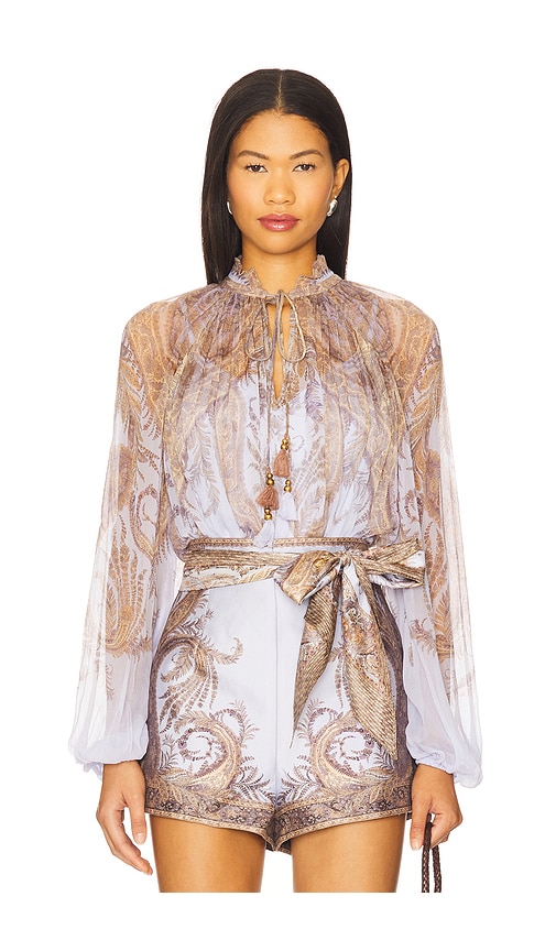Zimmermann Billow Blouse In Multi