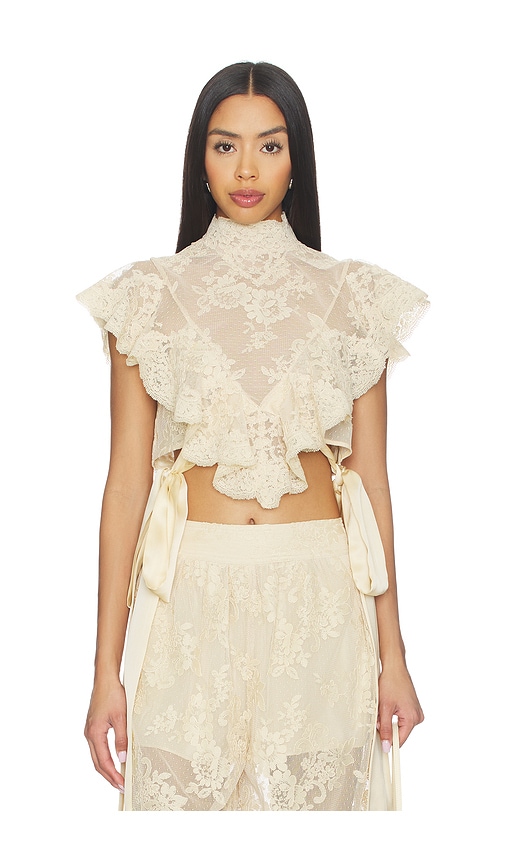 Zimmermann Luna Lace Bodice in Cream