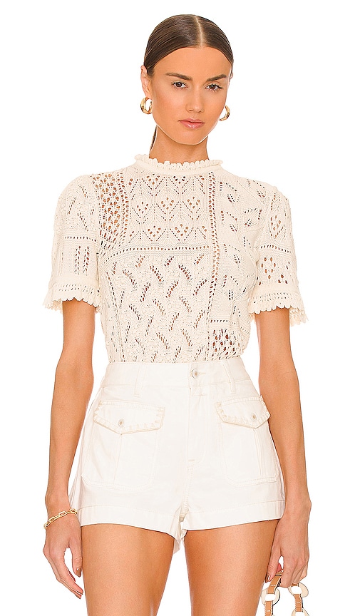 Zimmermann Patchwork Top in Cream | REVOLVE