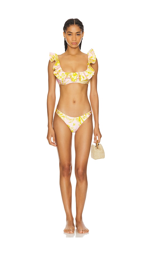 関税込み★Zimmermann★Ascension フローラル フリルビキニ 水着 Zimmermann Ascension Frill Bikini Set in Spliced | REVOLVE