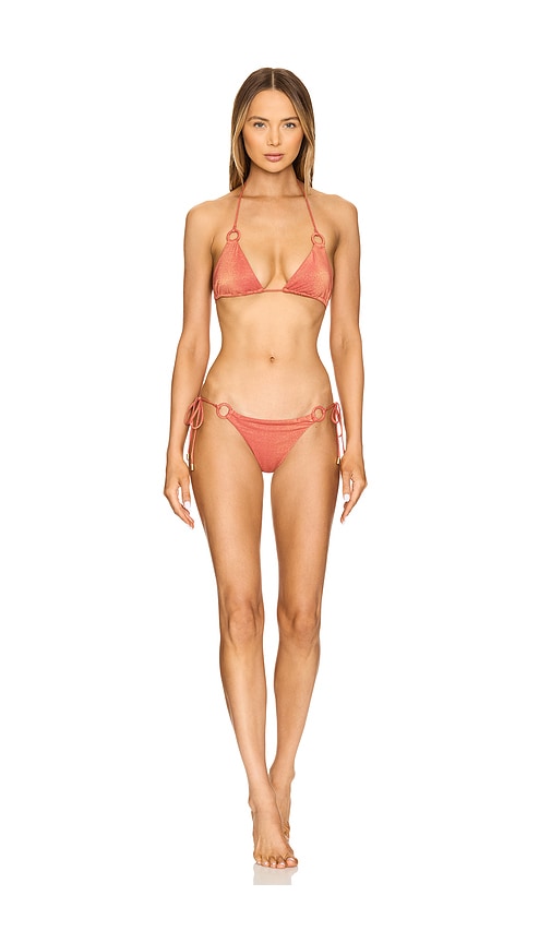 ★Zimmermann★ Tallow メタッリク 三角ビキニ BURNT ORANGE Tallow Metallic Ring Bikini Burnt Orange Online | Zimmermann
