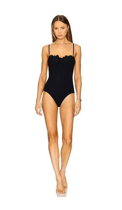 Zimmermann Everley Embroidery One Piece in Black