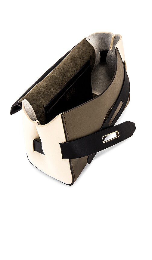 ZAC ZAC POSEN ZAC ZAC POSEN BRIGETTE BELTED SATCHEL IN BLACK,OLIVE.,ZZAC-WY139