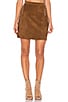 view 1 of 4 A Line Zipper Skirt in Toffee Brown