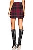 view 3 of 4 Plaid Mini Skirt in Black & Fuchsia