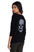 view 1 of 5 Luther Skull Cashmere Pullover in Black & Heather Grey