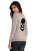 Luther Skull Cashmere Pullover, view 1 of 6, click to view large image.