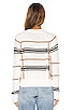view 3 of 4 Ella Sweater in White, Camel & Black