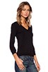 view 2 of 3 V Neck Sweater in Black