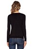 view 3 of 3 V Neck Sweater in Black