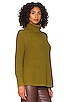 view 2 of 4 Turtleneck Shaker Pullover Sweater in Fir
