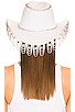 view 3 of 4 CHAPEAU DE COWBOY BLING BLING COWBOY in White