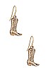 view 1 of 2 Cowboy Boot Earring in Gold