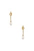 view 1 of 2 Pearl Drop Earring in Gold