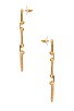 view 2 of 2 Square Drop Earrings in Gold