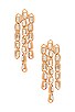 view 1 of 2 Rhinestone Statement Earrings in Gold