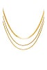 view 2 of 2 Layered Herringbone Necklace in Gold