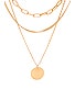 view 2 of 2 Layered Chain Necklace in Gold